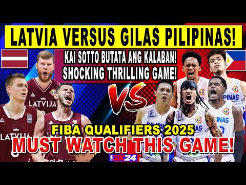 GILAS PILIPINAS vs LATVIA - Sotto Butata si Porzingis!  Thompson Shocking Moves! FIBA Qualifiers 2k