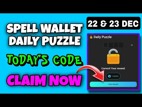 Spell Wallet Daily Puzzle Today 22 December | Spell Wallet Today Puzzle | Spell Wallet Secret Code