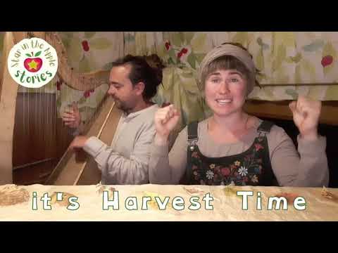 'Harvest Time' Sing &  Sign - Seasonal Autumn Gardening Farming Song on Harp - lyrics below