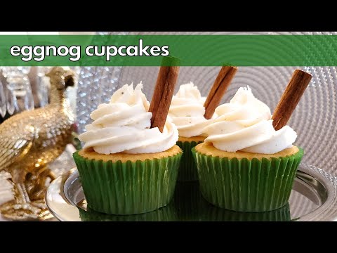 Eggnog Cupcakes | A Festive Holiday Drink Turned into a Cupcake!