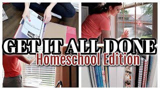 GET IT ALL DONE-HOMESCHOOLING EDITION | HOMESCHOOL MOM TO DO LIST MOTIVATION |PRODUCTIVE MOM