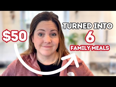 How I Spent Just $50 on Six Dinners For My Family Of 5