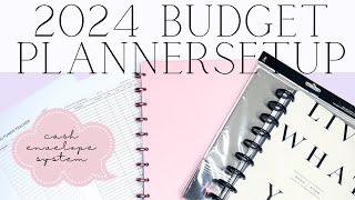 2024 Budget Planner Setup | Cash Envelope System | Frankenplanner Setup | Classic Happy Planner