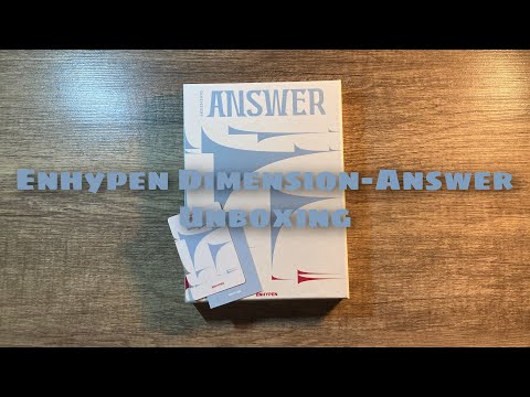 Enhypen Dimension -Answer album unboxing ( YET ver)