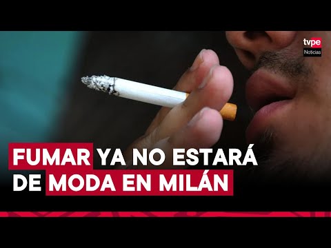 Italia: Milán, capital de la moda y las finanzas, prohíbe el cigarrillo en las calles