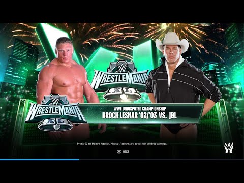 WWE 2K24 BROCK LESNAR VS. JBL AMBULANCE MATCH FOR THE UNDISPUTED WWE CHAMPIONSHIP BELT!