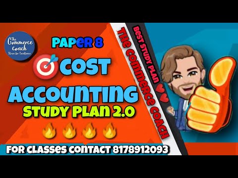 Cma inter cost accounting study plan june 2021 - The Commerce Coach