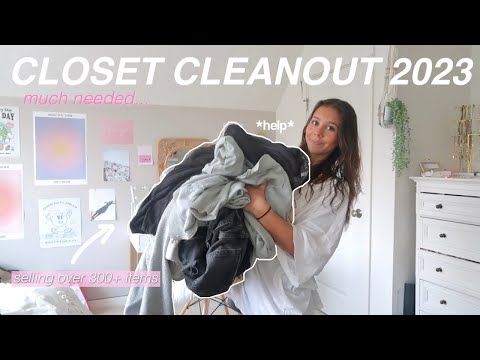 HUGE CLOSET CLEAN-OUT + ROOM ORGANIZATION