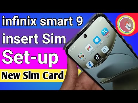 infinix smart 9 insert sim tray // setup new sim card