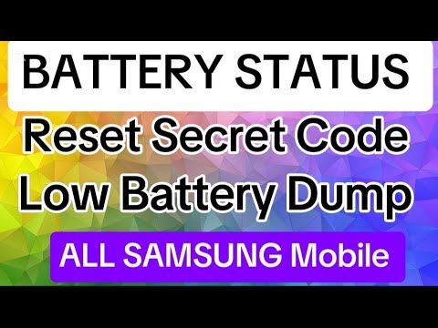 All Samsung Mobile Battery Stats Secret Code Low BATTERY DUMP/ RESET SAMSUNG GALAXY