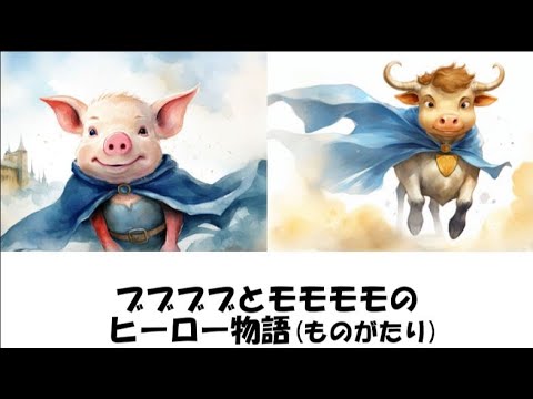 「ブブブブとモモモモのヒーロー物語(ものがたり)」優しい子供が育つ読み聞かせ絵本／朗読／童話／睡眠・リラックス ／眠くなる声／癒される／寝かしつけ／大人も楽しめる