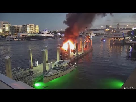 Boat explodes at Fort Lauderdale marina