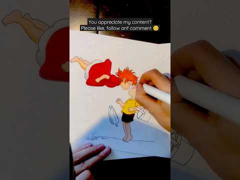 New drawing timelapse. Ponyo project # #fanart #animefan #anime #animedrawing #drawing #timelapse