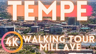 Downtown Tempe Arizona Tour Mill Ave 4K HD