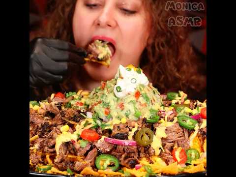 Epic Oxtail Nachos Tower! 🧀🔥 Mukbang Feast You Can’t Miss! 😱