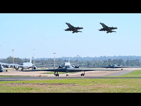 Deadly Collaboration: B-2 Stealth Bombers Soar Over Australian Skies