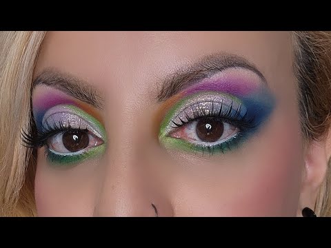 Rainbow Makeup Inspired Look