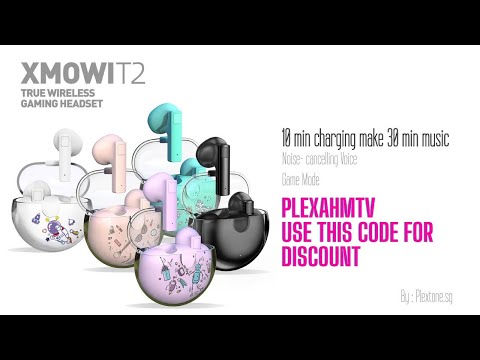 SG Bluetooth Earphones Plextone xMowi T2 With Mic Noise Cancelling | 真无线低延迟游戏蓝牙耳机 |  业配 | Ahmiao Tv