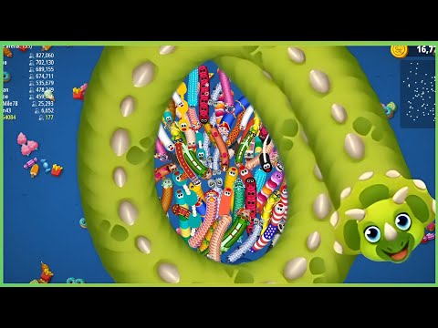 Worms Zone Snake  Game Dino Worm #wormszone #4