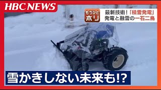 寝ている間に雪かき完了「除雪ドローン」、雪をとかしながら電気に変える「積雪発電」  雪にまつわる未来のテクノロジー