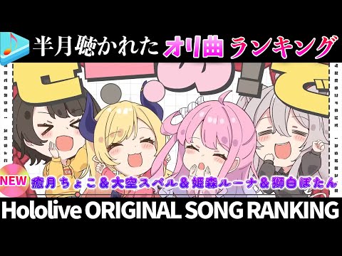 【地獄で会おうぜ！】半月で一番聴かれたオリ曲は？オリ曲ランキング 30 most viewed song in half month 2024/2/6～2024/2/20【ホロライブ】