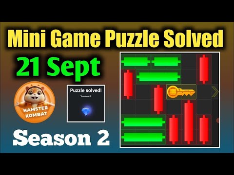 আজকের 21 September Mini Game Puzzle Solved Hamster Kombat | How to Solve Mini Game Puzzle Season 2