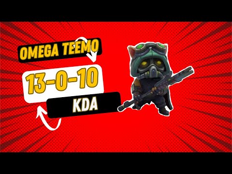 LoL Wild Rift No Commentary Gameplay As 🍄 Teemo 🍄 KDA of 13-0-10