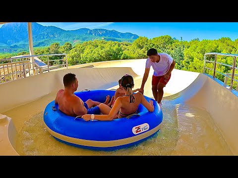 Family-friendly Water Ride: Raft Slide at Güral Premier Tekirova Waterpark