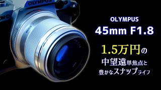 1.5万円の中望遠で広げるスナップライフ OLYMPUS 45mm F1.8の良いところ・悪いところ【マイクロフォーサーズ】単焦点レンズ M.ZUIKO