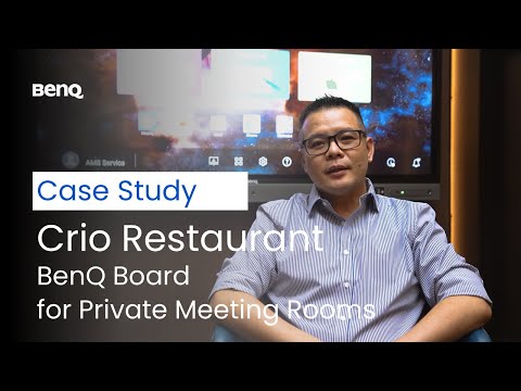 Crio Restaurant Adapt BenQ Board for Private Meeting Rooms｜BenQ Indonesia Success Story