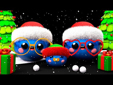 Baby Fruit Dancing - FIRST CHRISTMAS WITH YOU !👶🎄💙 Christmas Song + Sensory Video 💙❄️