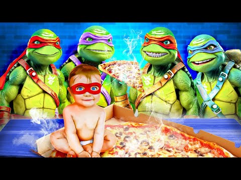 I Was Adopted by Teenage Mutant Ninja Turtles! TMNT Parenting Hacks In Real Life by ChaCha!