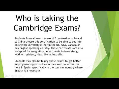 Cambridge B1 Exam Introduction Presentation