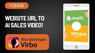 Convert Shopping URLs into Videos with One Click! | Wondershare Virbo AI Tutorial