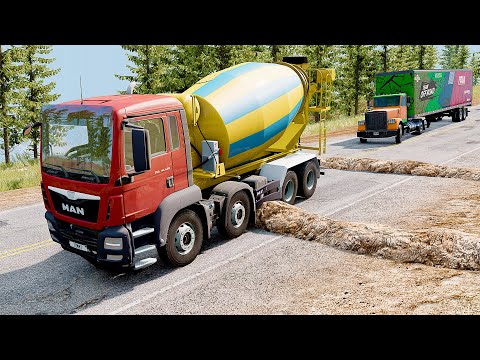 Mobil vs Rock #7 - BeamNG Drive