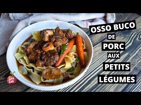 OSSO BUCO DE PORC EXQUIS, aux petits légumes racine