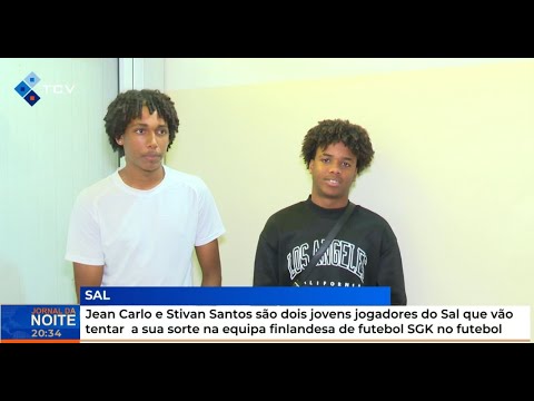 Jean Carlo e Stivan Santos dois jovens jogadores do Sal que vão tentar sorte na equipa finlandesa