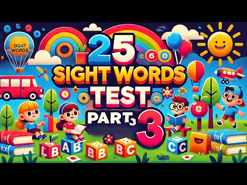 Part 3 Sight Words Test: The Ultimate Challenge! 🏆