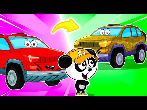 Car Cartoons for kids. Amphibian. Workshop BiBi