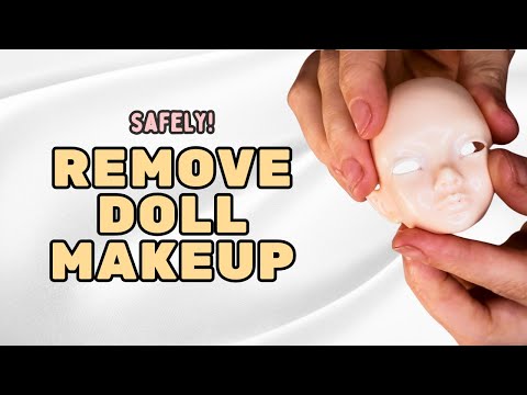 How to SAFELY and EASILY remove paint from your doll | BJD faceup removal