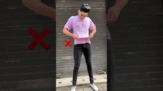 Worst T-shirt tuck in hack#tshirt #tuckin #fashionhacks #styletips #stylehacks #dailyshorts #styling