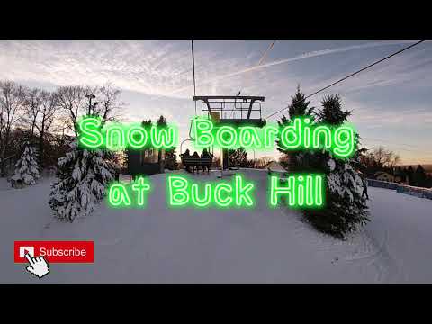 First time snowboarding this year back at Buck Hill