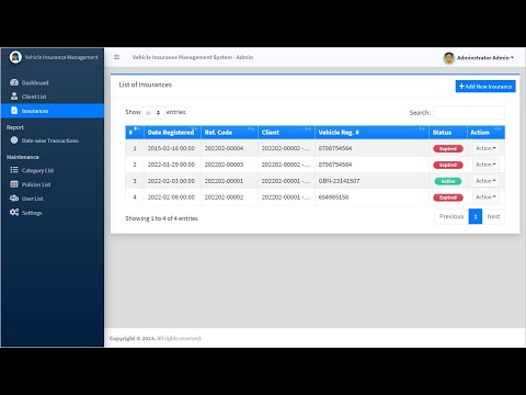 Vehicle Insurance Management Software