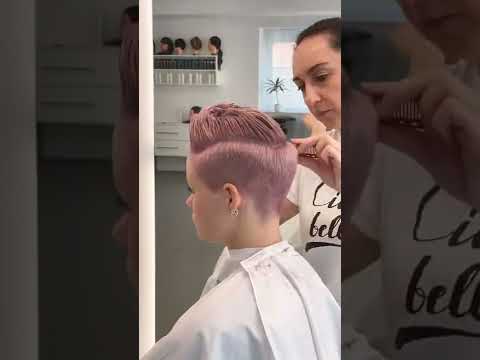 Pixie haircut timelapse