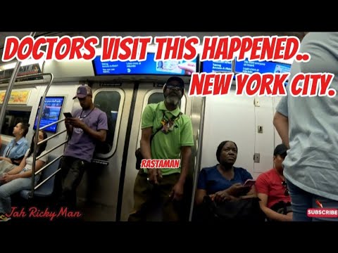 RASTAMAN RIDING THE TRAIN NEW York City Uncut Raw...