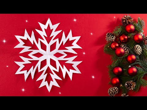 How to Cut a Beautiful Christmas or New Year Snowflake in 5 Minutes | Easy Paper Craft Tutorial