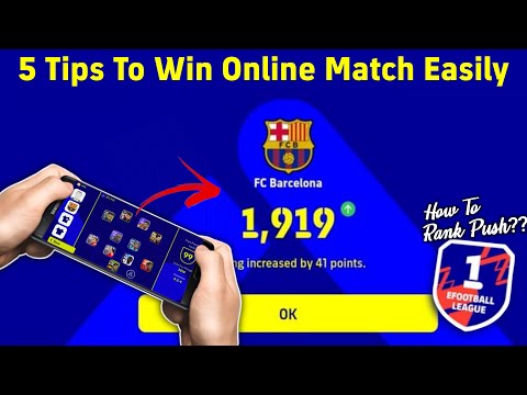 5 Tips To Win Online Match Easily | Rank Pushing Tips | eFootball 2023 Mobile