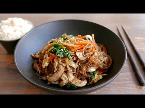 Japchae Facile | Nouilles Dangmyeon | wa's Cuisine | チャプチェ