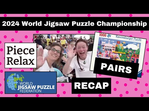 PAIRS Speed Puzzling Competition  - 2024 World Jigsaw Puzzle Championship #puzzle #jigsawpuzzle