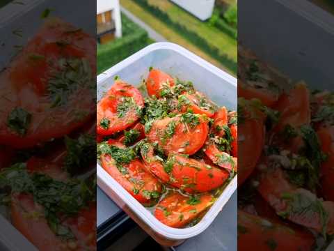 Закуска из помидоров | Простой и вкусный рецепт помидоров с ярким вкусом! #рецепт #рецепты #еда